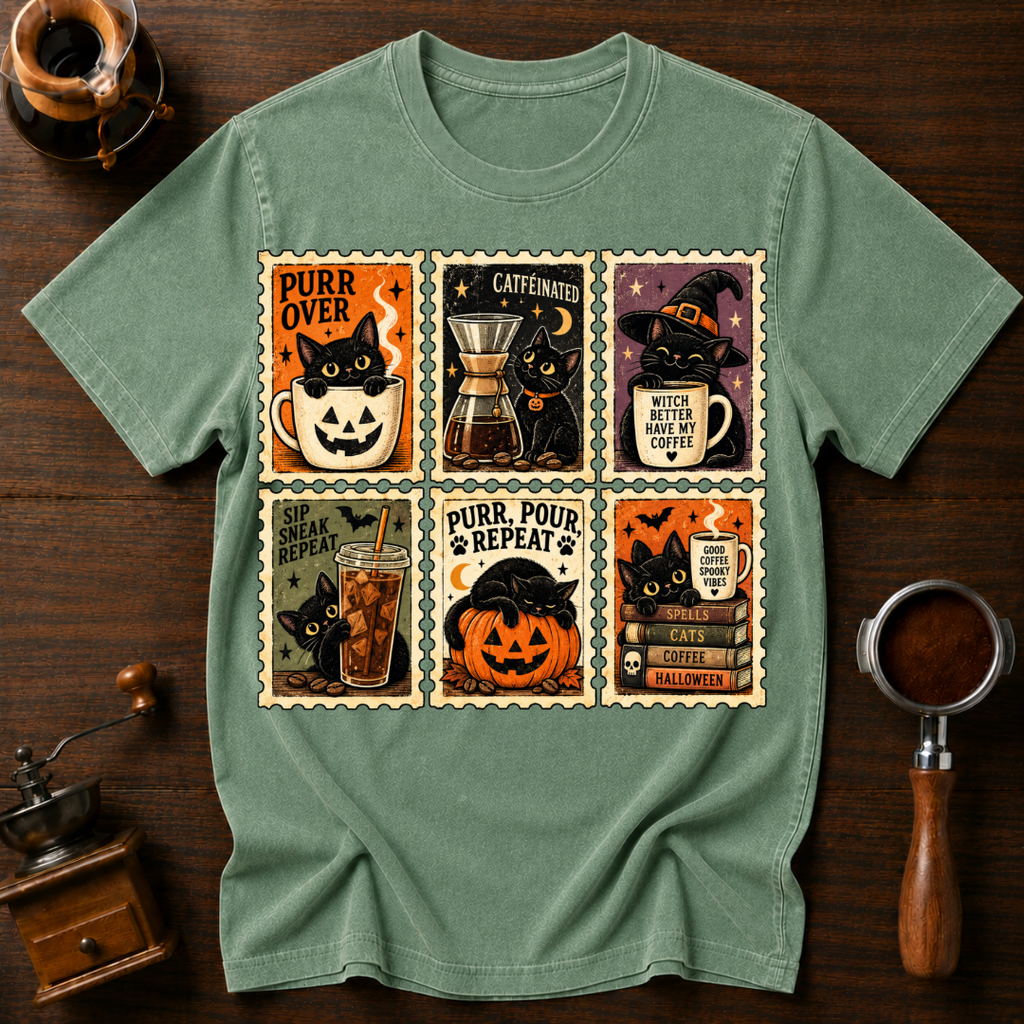 Purr Pour Repeat Dyed T-shirt