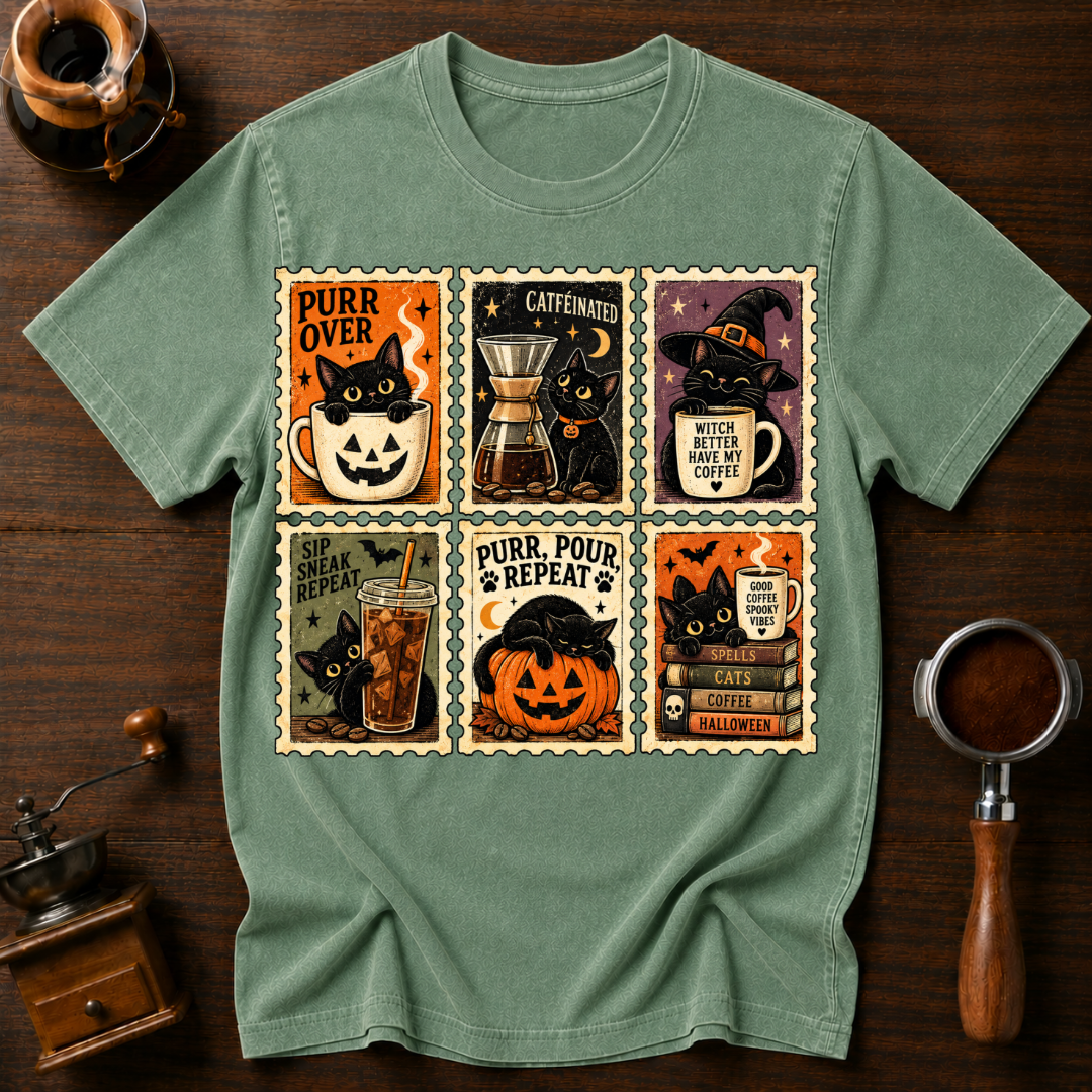 Purr Pour Repeat Dyed T-shirt