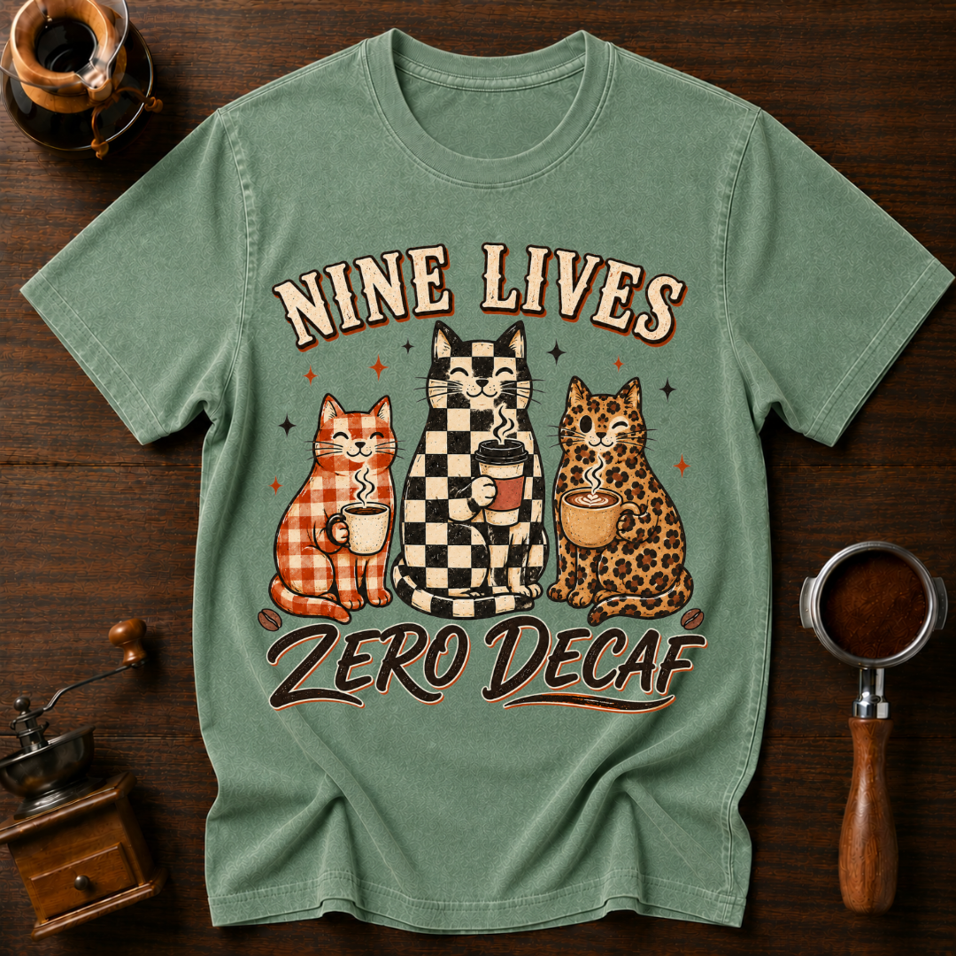 Nine Lives ZERO Decaf Dyed T-shirt