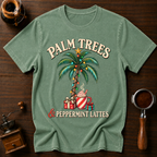 Palm Trees & Peppermint Lattes Dyed T-shirt