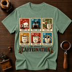 The Stages Of Caffeination Dyed T-shirt