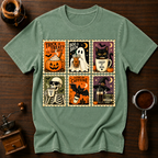 Trick Or Treat I'll Take Coffee Dyed T-shirt