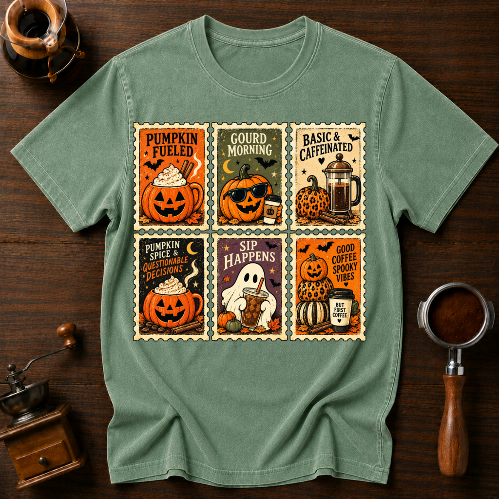 Pumpkin Fueled Dyed T-shirt