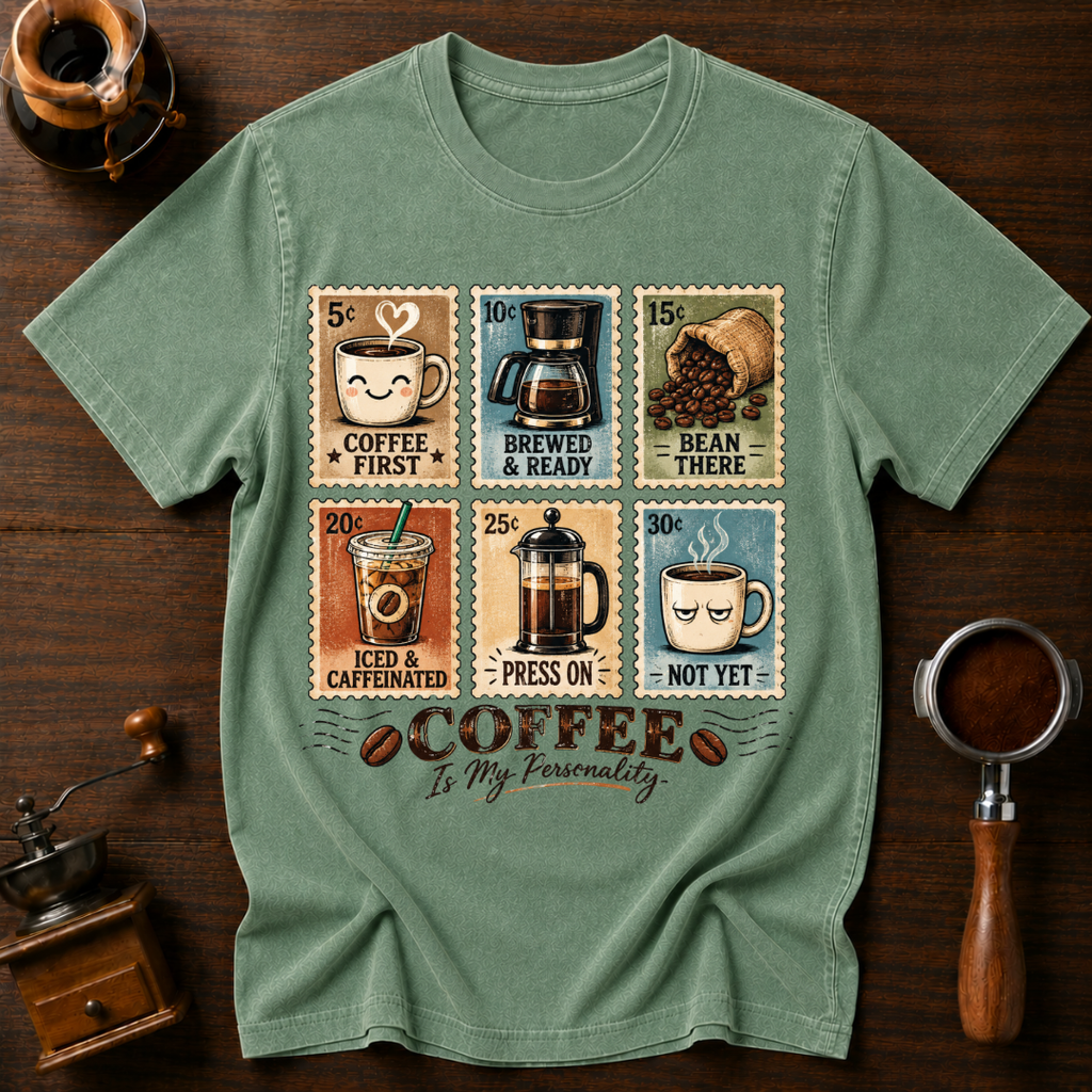 Coffee Is My Personality Dyed T-shirt