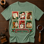 Dear Santa Bring Coffee Dyed T-shirt