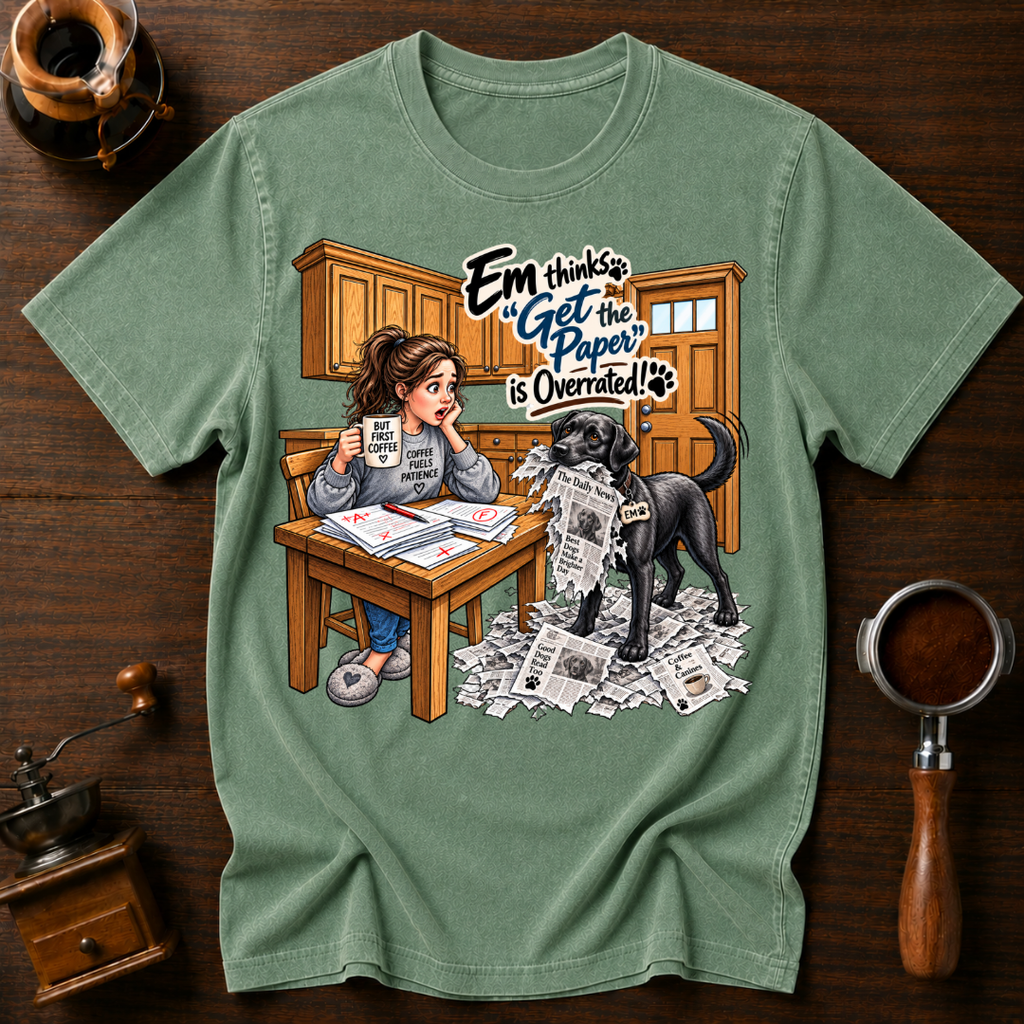 Em Get The Paper Gone Wrong Dyed T-shirt