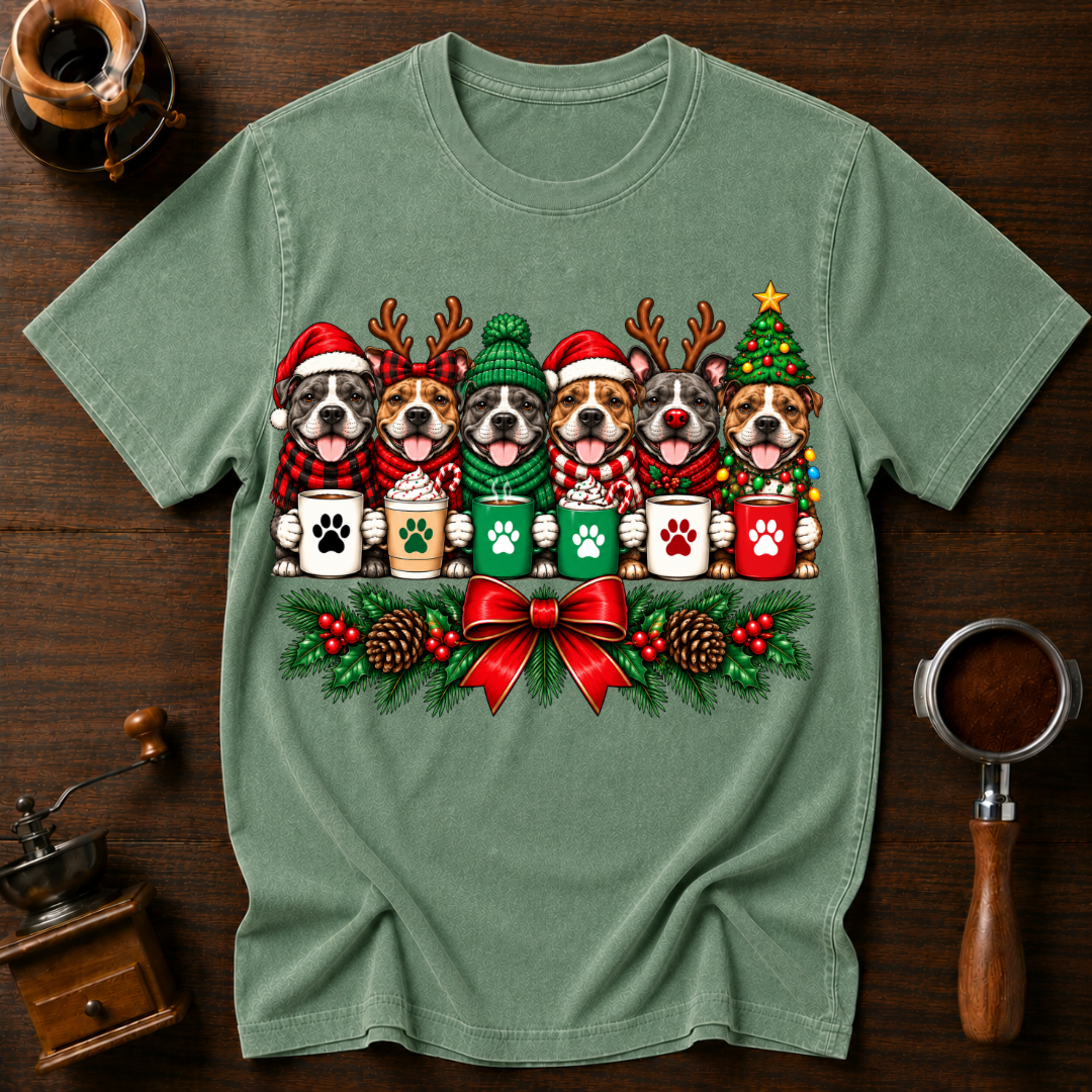 Christmas Pitties Dyed T-shirt