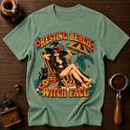 Resting Beach Witch Face Dyed T-shirt