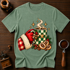 Santa's Coffee Break Dyed T-shirt