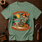 Spooky Sweaty & Over Caffeinated Dyed T-shirt