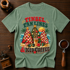 Tinsel Tan Lines & Iced Coffee Dyed T-shirt