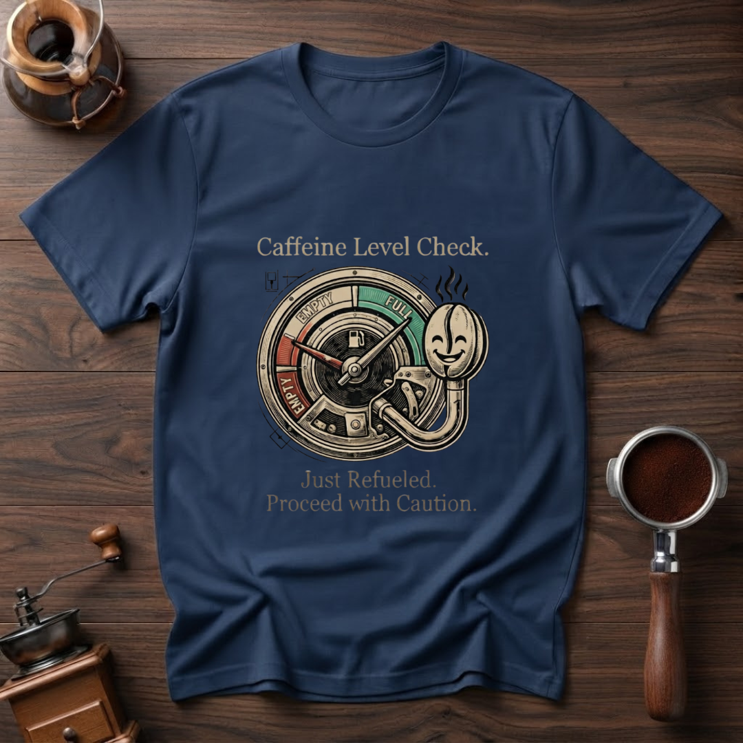 The Caffeine Fuel Guage Dyed T-shirt