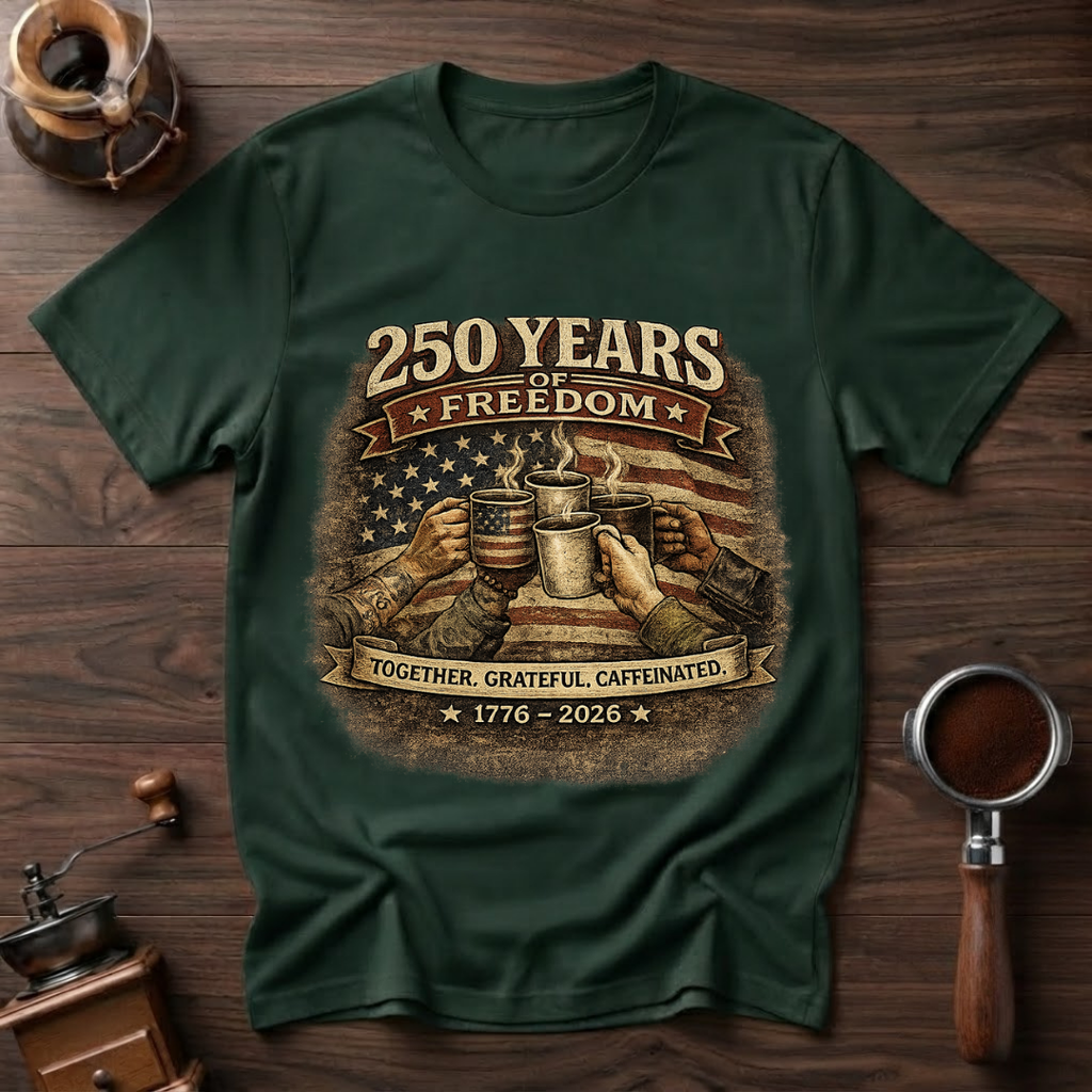 Together Grateful Caffeinated Dyed T-shirt