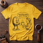 Brewing Smiles Since Sunrise Dyed T-Shirt