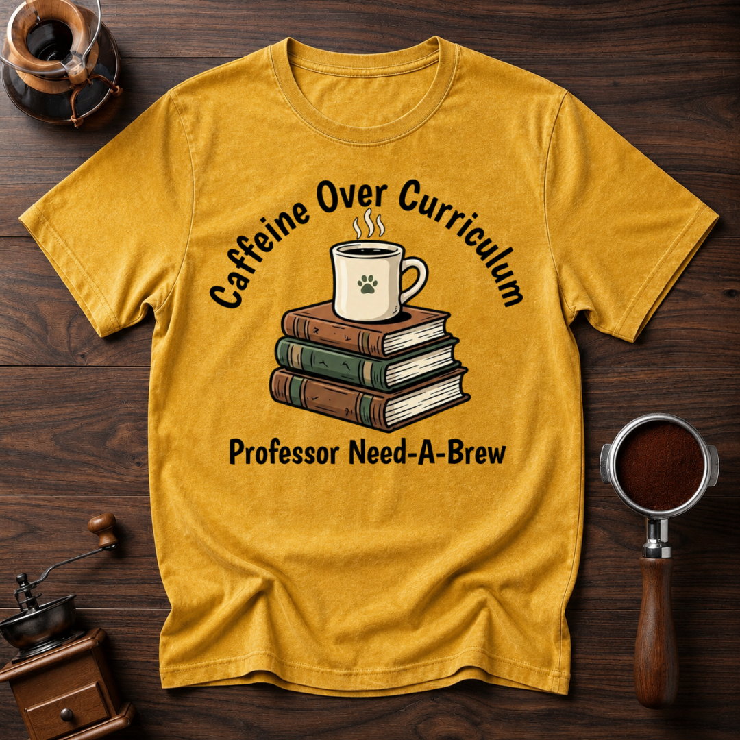 Caffeine Over Curriculum Dyed T-shirt