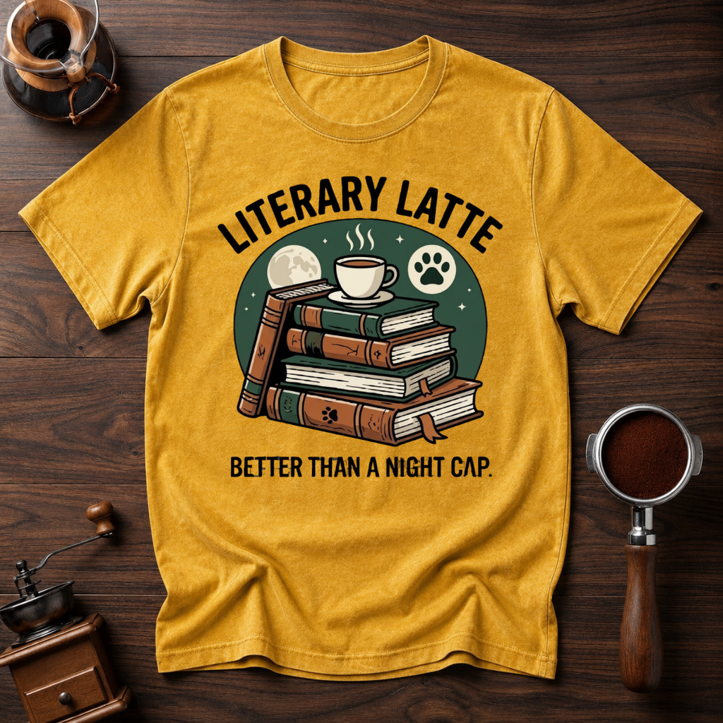 Litterary Latte Dyed T-shirt