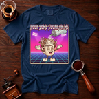 Pour Some Sugar In It Shirt, Funny 80s Coffee Tee, Retro Synthwave Coffee Shirt, Sweet Coffee Lover Gift, Neon Garment Dyed T-Shirt