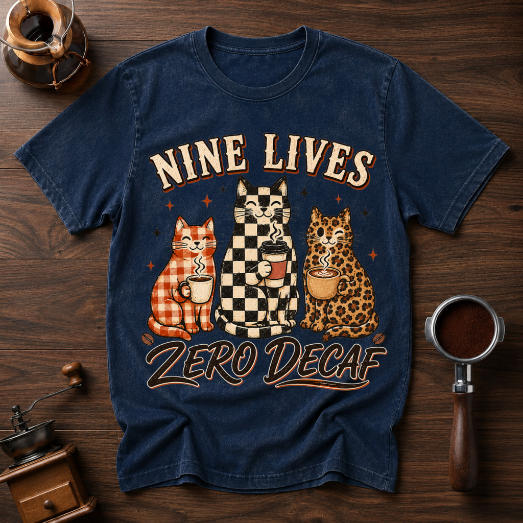 Nine Lives ZERO Decaf Dyed T-shirt