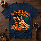 Resting Beach Witch Face Dyed T-shirt