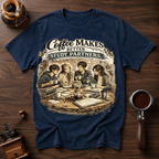 Coffee Makes Better Study Partners Dyed T-shirt