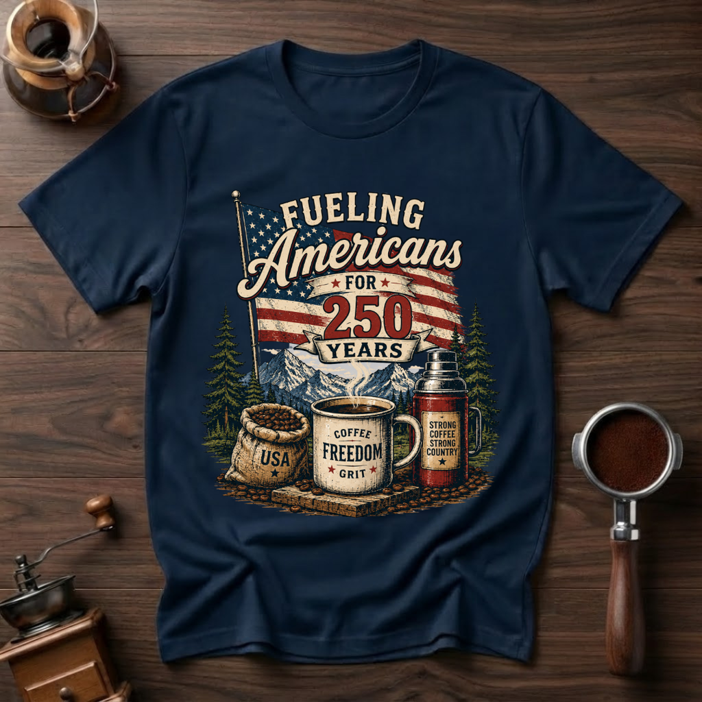 Strong Coffee Strong Country Dyed T-shirt