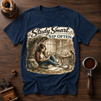 Study Smart Sip Often Dyed T-shirt