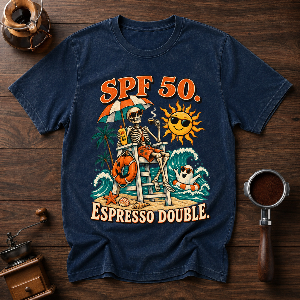 SPF 50 Espresso Double Dyed T-shirt