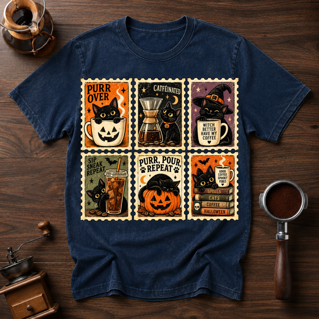 Purr Pour Repeat Dyed T-shirt