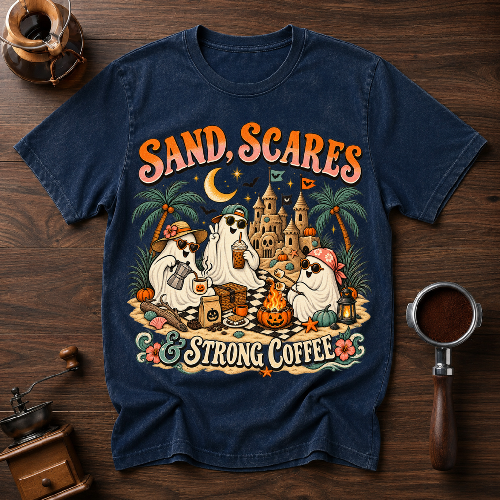 Scares Sand & Strong Coffee Dyed T-shirt