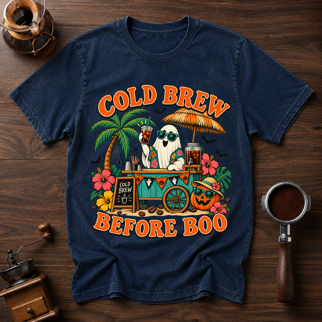 Cold Brew Before Boo Dyed T-shirt