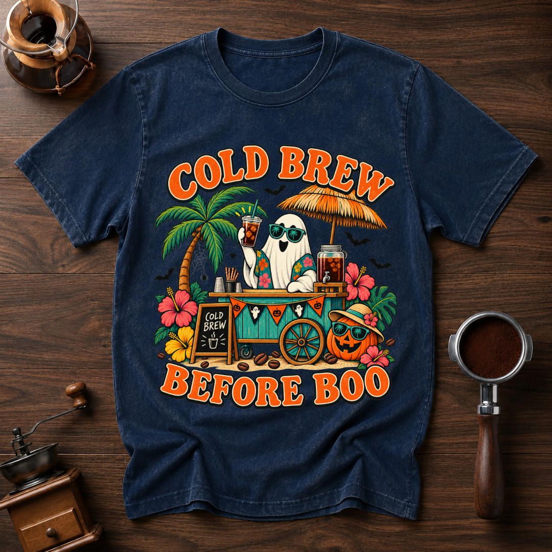 Cold Brew Before Boo Dyed T-shirt
