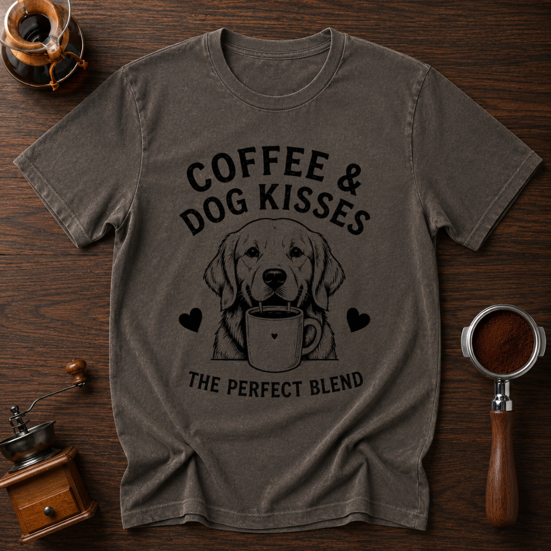 Coffee & Dog Kisses Dyed T-shirt