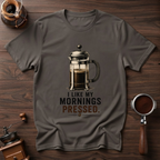 I Like My Mornings Pressed Dyed T-shirt