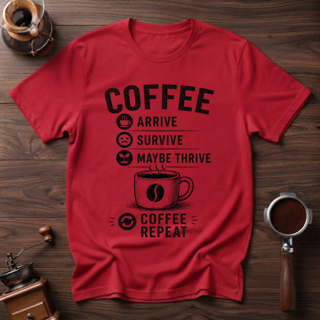 Arrive Thrive Survive Repeat Dyed T-Shirt