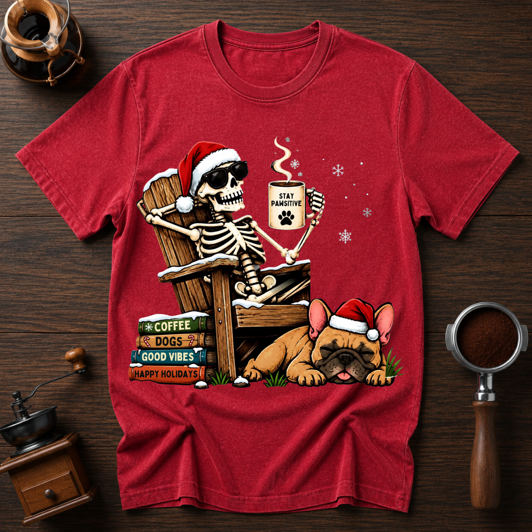 Christmas Coffee With My Bestie Dyed T-shirt