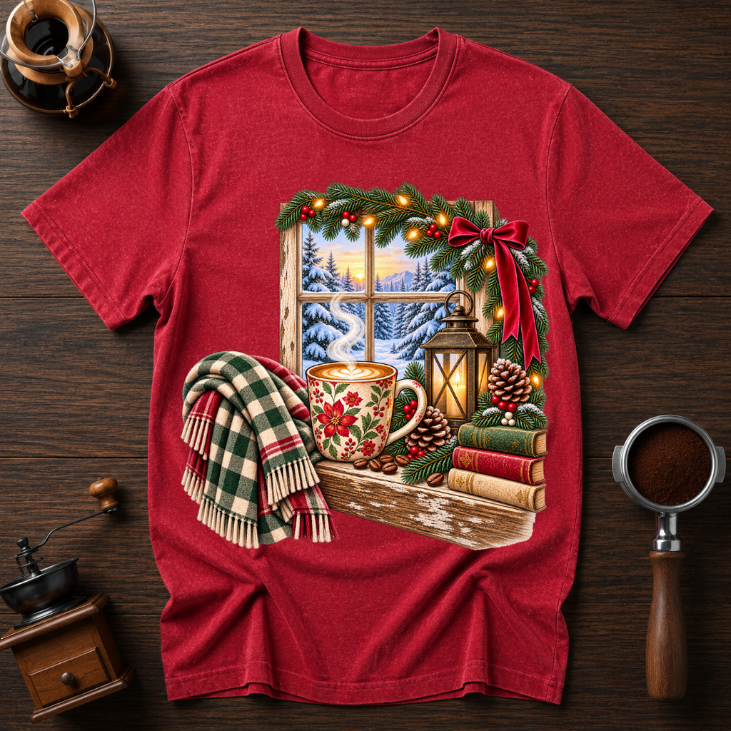 Coffee On Christmas Morning Dyed T-shirt