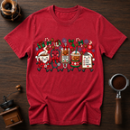 All I Want For Christmas Is Coffee Dyed T-shirt