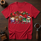 Coffee Care & Christmas Cheer Dyed T-shirt
