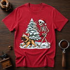 Christmas Coffee Walk Dyed T-shirt