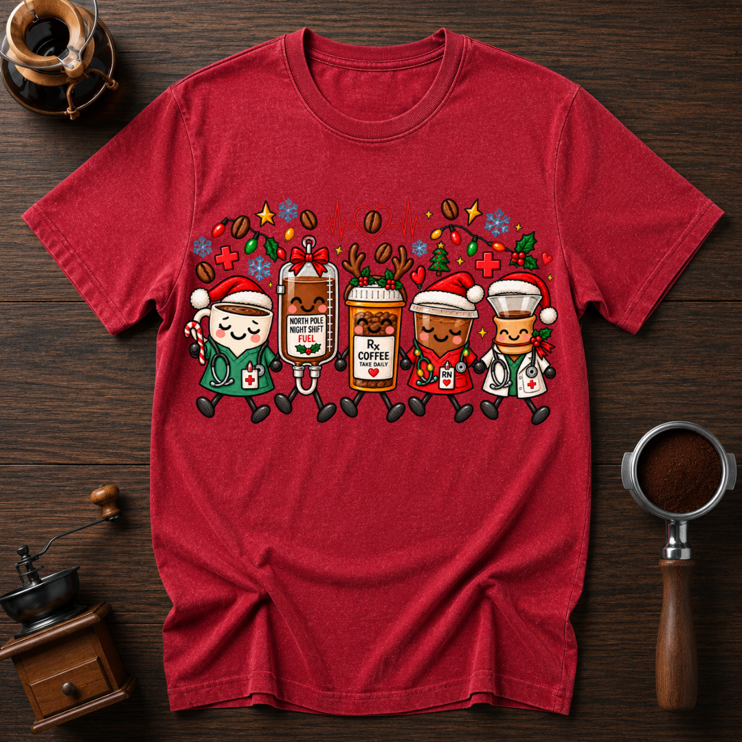 Sleighing The Night Shift Dyed T-shirt