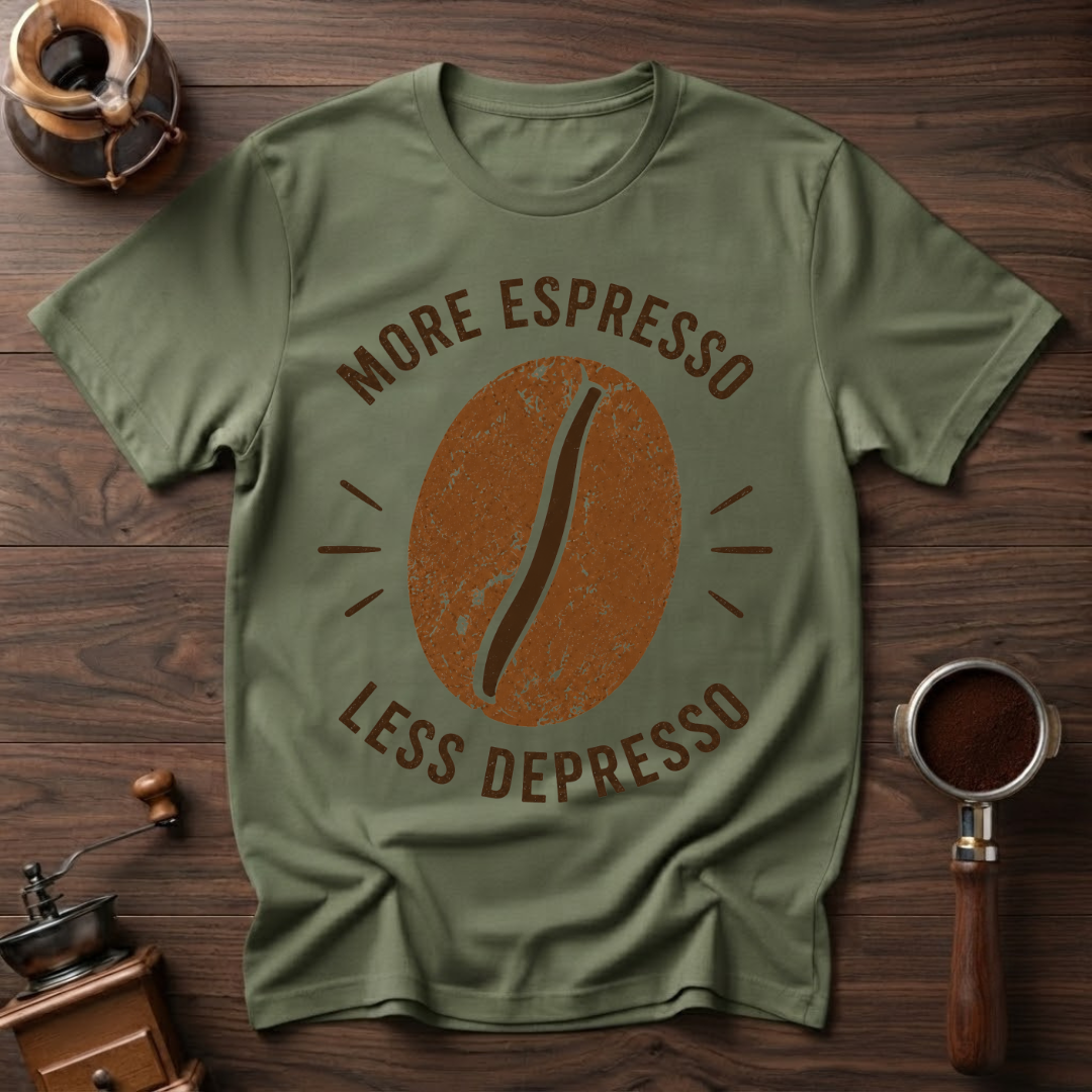 More Espresso Less Depresso Dyed T-Shirt