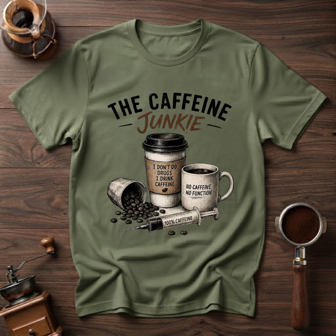 Caffeine is My Drug Dyed T-shirt