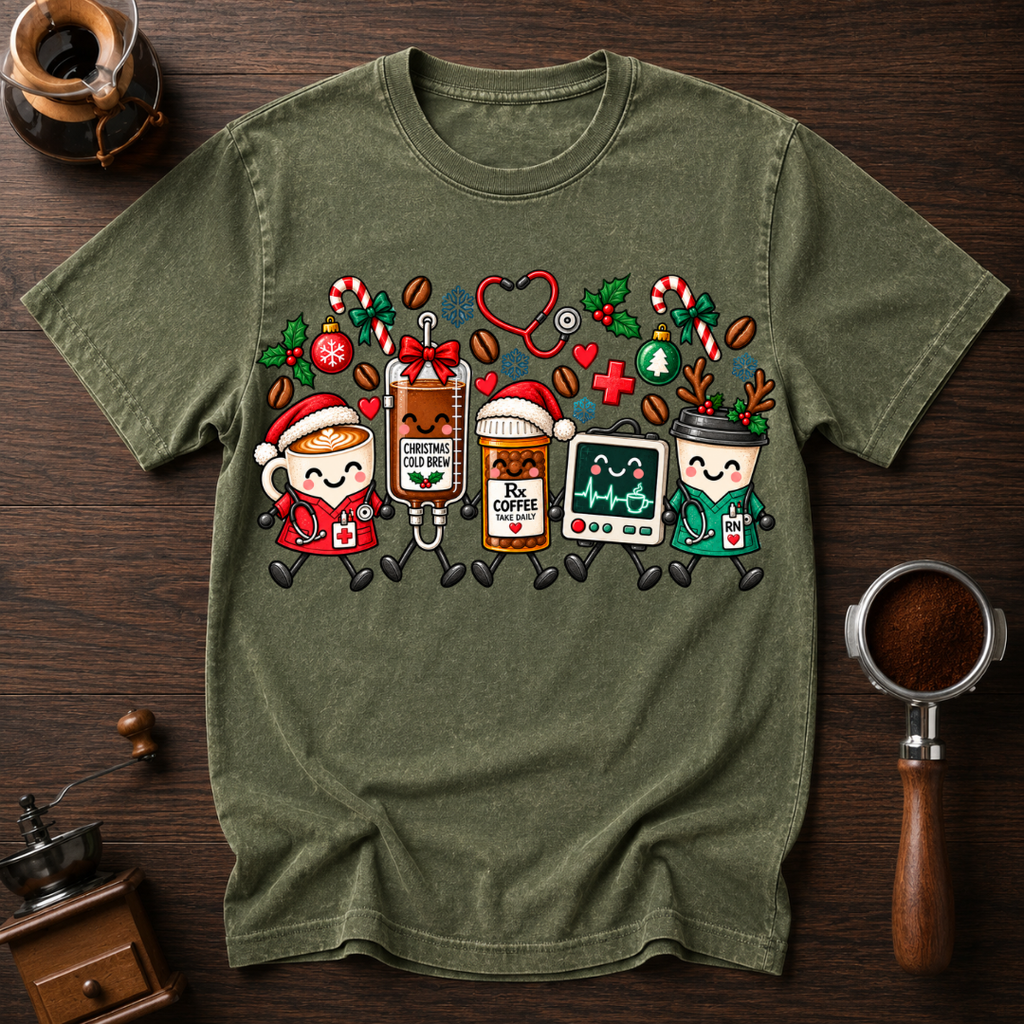 Critical Caffeine Care Crew Dyed T-shirt