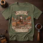 Mugging for a Sip Dyed T-shirt