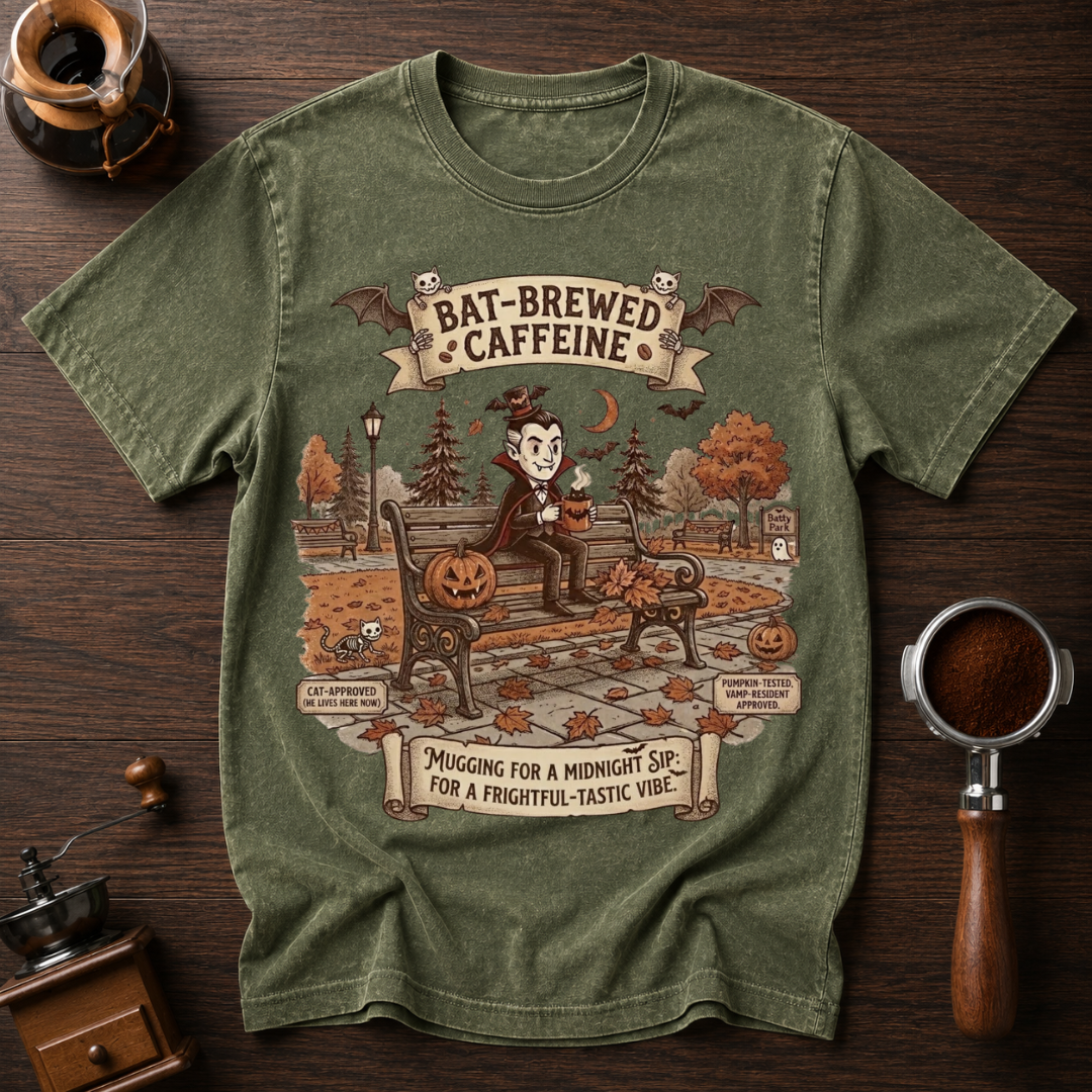 Mugging for a Sip Dyed T-shirt