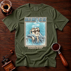 Cold Brew As Ice Shirt, Retro 70s Iced Coffee Tee, Funny Cold Brew Shirt, Cool Coffee Mug Lover Gift, Vintage Garment Dyed T-Shirt