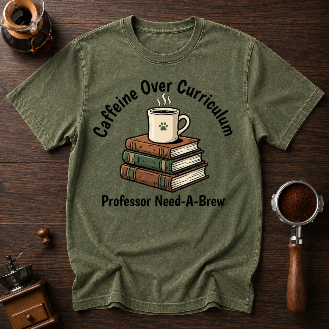 Caffeine Over Curriculum Dyed T-shirt