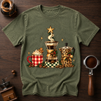 Christmas Coffee Mug Tree Dyed T-shirt