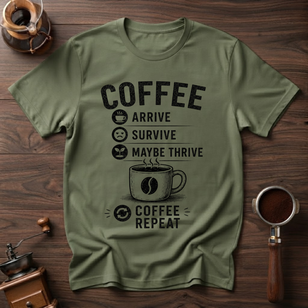 Arrive Thrive Survive Repeat Dyed T-Shirt