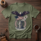 Freedom Eagle Coffee Dyed T-Shirt